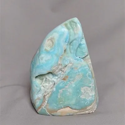 Aragonite blue polished 534g Afghanistan