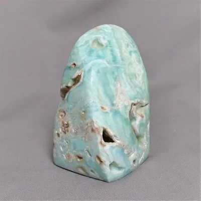 Aragonite blue polished 298g Afghanistan