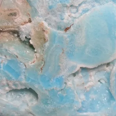 Aragonite blue polished 465g Afghanistan