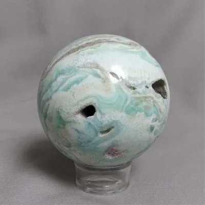 Aragonite blue - sphere 379g Afghanistan