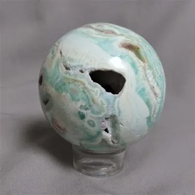 Aragonite blue - sphere 379g Afghanistan