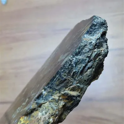 Nuummite polished plate 842g, Greenland, unique rare collection piece