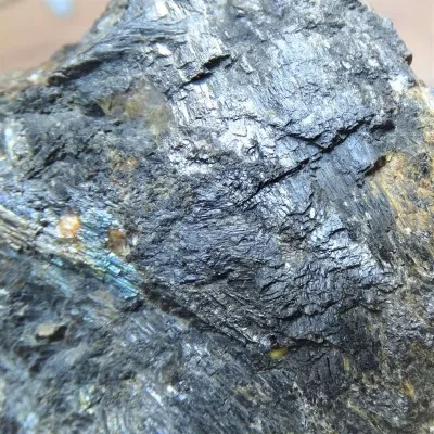 Nuummite polished plate 842g, Greenland, unique rare collection piece