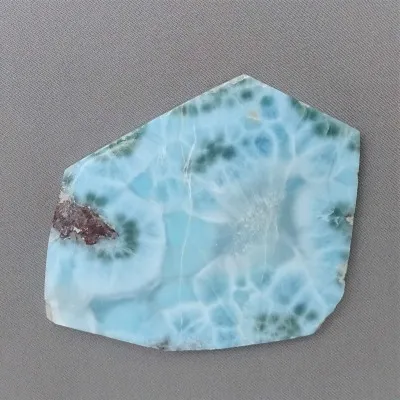 Larimar teller poliert 93,1g, Dominikanische Republik