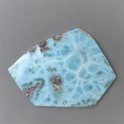 Larimar plát leštěný 93,1g, Dominikánská republika, TOP KVALITA