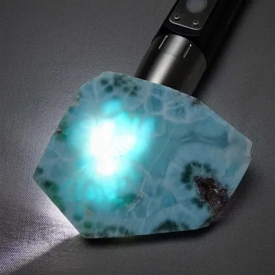 Larimar plát leštěný 93,1g, Dominikánská republika, TOP KVALITA