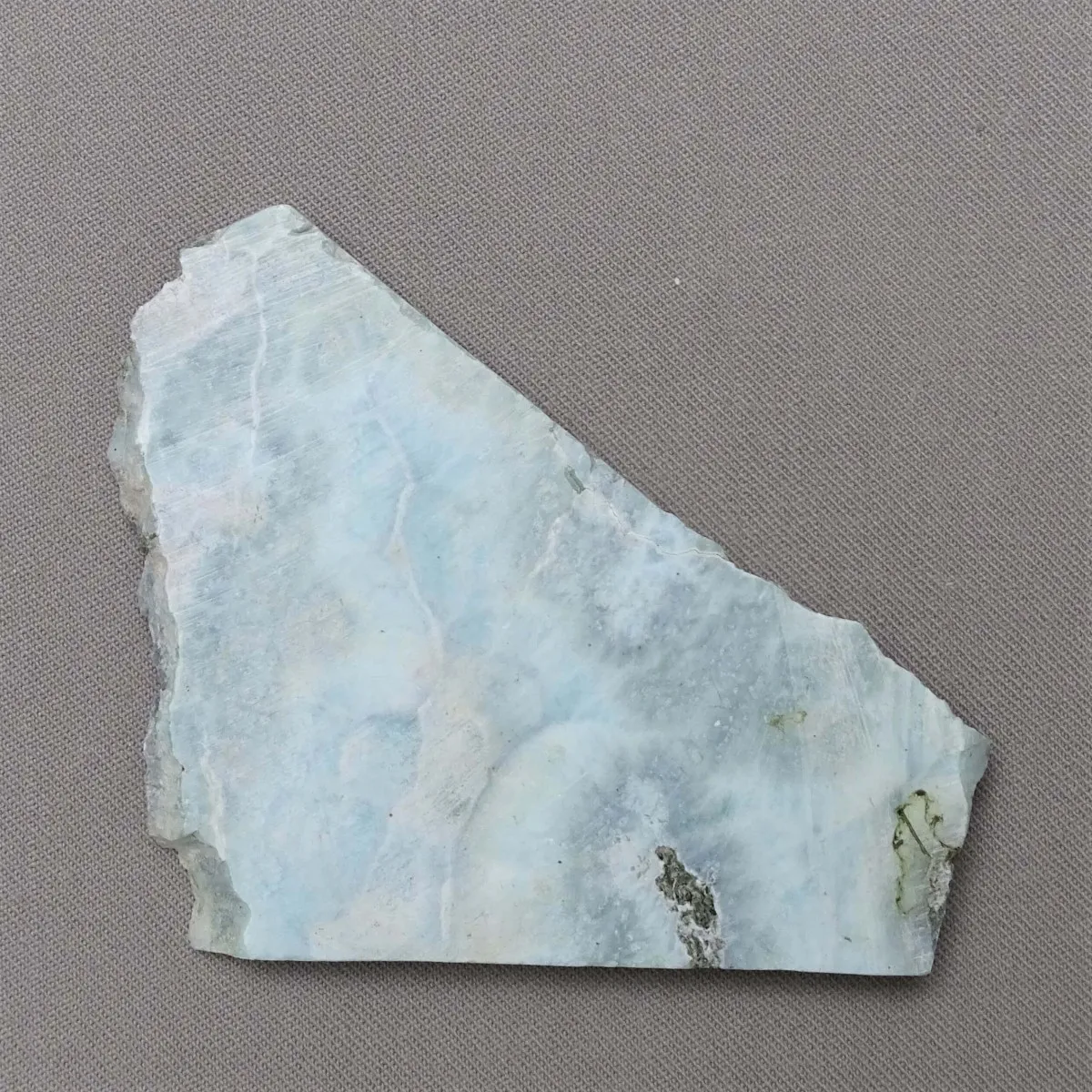 Larimar natural plate unpolished 48,3g, Dominican Republic