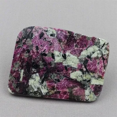 Eudialyte polished plate 50,6g, Russia