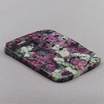 Eudialyte polished plate 50,6g, Russia