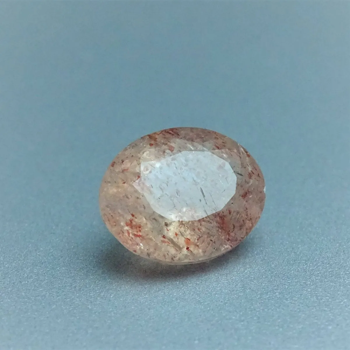 Sun stone cut 9,28ct, top quality GTL certificate