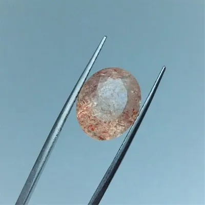 Sun stone cut 9,28ct, top quality GTL certificate