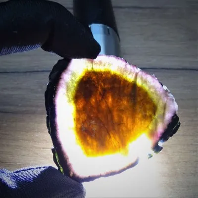 Turmalin natürliche Platte 17,1 g, Brasilien