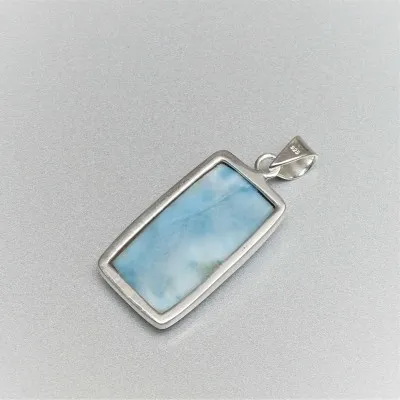 Larimar-Anhänger in Silber 13,3g, Dominikanische Republik