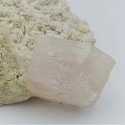 Morganite natural crystal in albite collection piece 612g, Afghanistan
