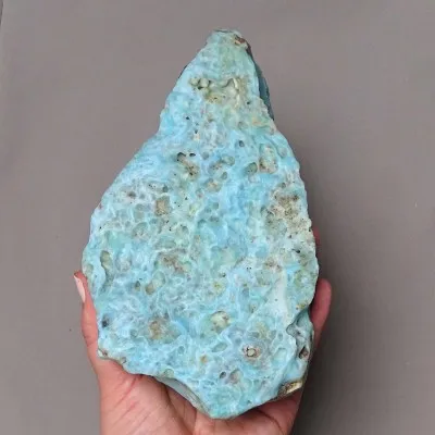 Aragonit přírodní modrý 773g, Afganistán