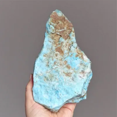 Aragonite natural blue 773g, Afghanistan