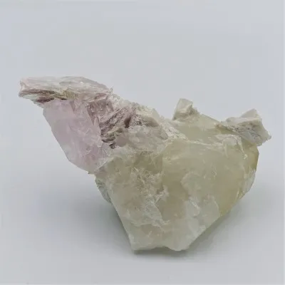 Natürlicher Morganitkristall mit Kristall, in Albit- und Aquamarinkristallen 361 g, Afghanistan