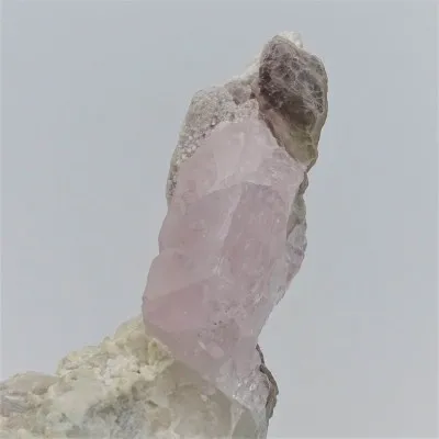 Morganite natural crystal with crystal, in albite and aquamarine crystals 361g, Afghanistan