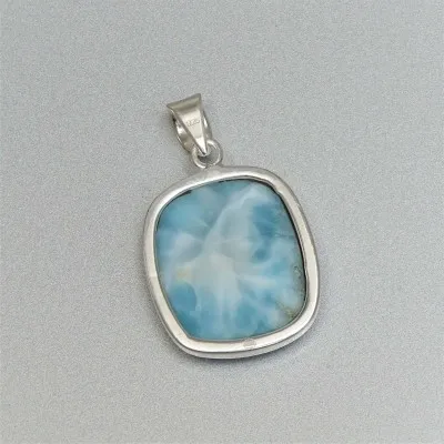 Larimar-Anhänger in Silber 12,4g, Dominikanische Republik