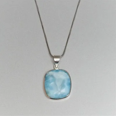 Larimar-Anhänger in Silber 12,4g, Dominikanische Republik