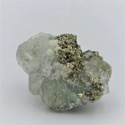 Fluorit-Kombination mit Pyrit 73g, Peru