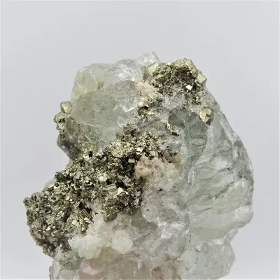 Fluorit-Kombination mit Pyrit 73g, Peru