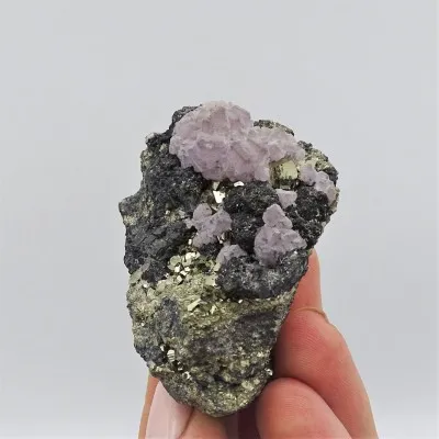 Fluorit kombinace s pyritem 115g, Peru