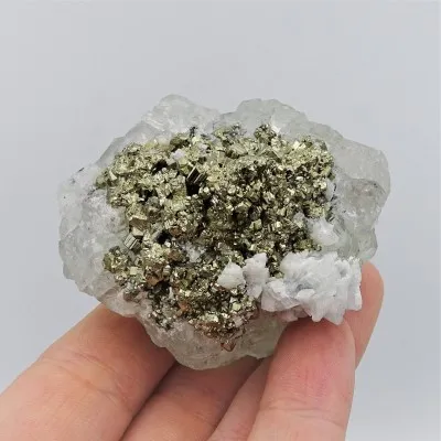 Fluorit kombinace s pyritem 121g, Peru