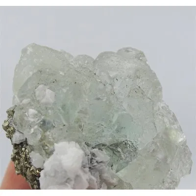 Fluorit-Kombination mit Pyrit 121g, Peru