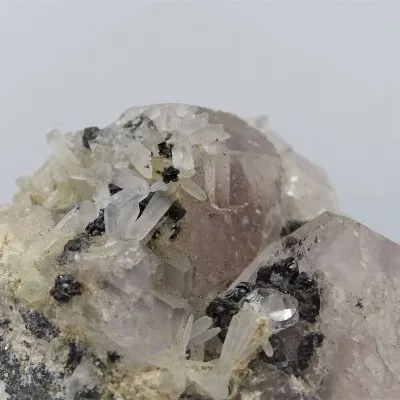 Fluorit-Kombination mit Pyrit und Bleiglanz 105g, Peru
