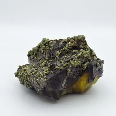 Fluorit - chalcopyrite sbírkový kus 221g, Německo