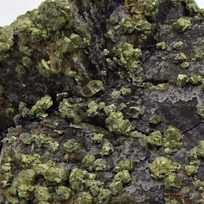 Fluorit - chalcopyrite sbírkový kus 221g, Německo