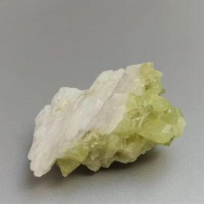 Brazilianite crystals in druse 71.7g, Brazil