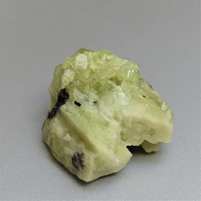 Brazilianite crystals in druse 86.3g, Brazil