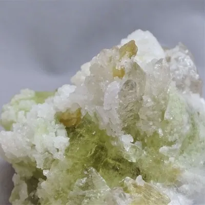 Brazilianite crystals in druse 223.4g, Brazil