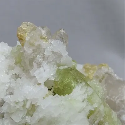 Brazilianite crystals in druse 223.4g, Brazil