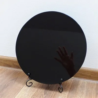 Obsidian mirror Aztec calendar - 30cm, Mexico