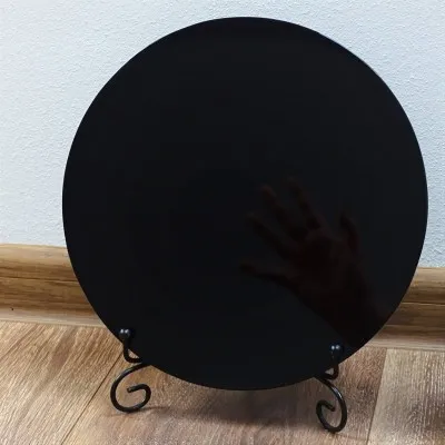 Obsidiánové zrcadlo - 24cm, Mexiko