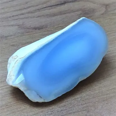 Chalcedon modrý přírodní leštěný 393g, Turecko