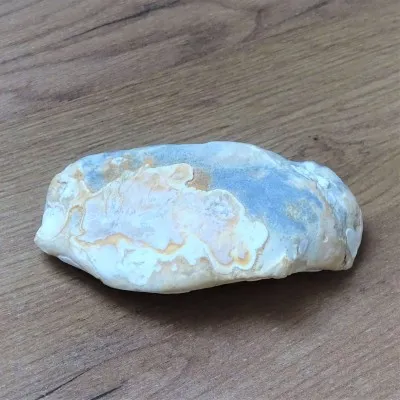 Chalcedony blue natural polished 393g, Turkey