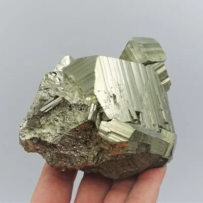 Pyrit mineral druse 872g, Peru