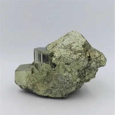 Pyrite mineral druse 634g, Peru