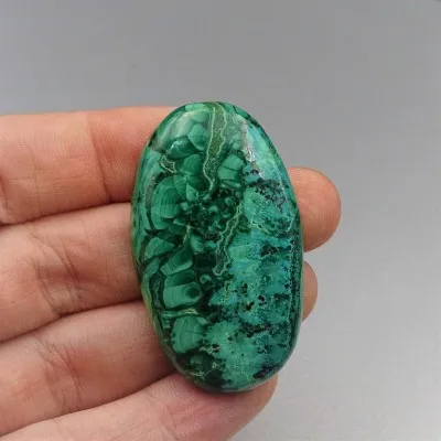 Malachite/Chrysocolla cabochon 16g, Congo