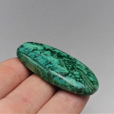 Malachite/Chrysocolla cabochon 16g, Congo