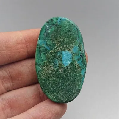 Malachite/Chrysocolla cabochon 16g, Congo