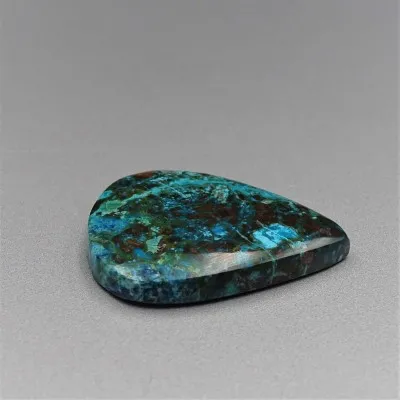 Combination chrysocol-malachite-azurite cabochon 9.9g, Congo