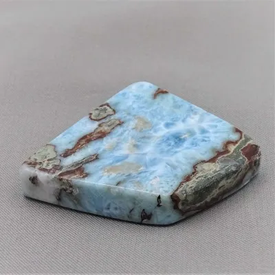 Larimar plate polished 53g, Dominican republic
