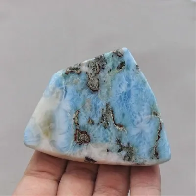Larimar teller poliert 70g, Dominikanische Republik