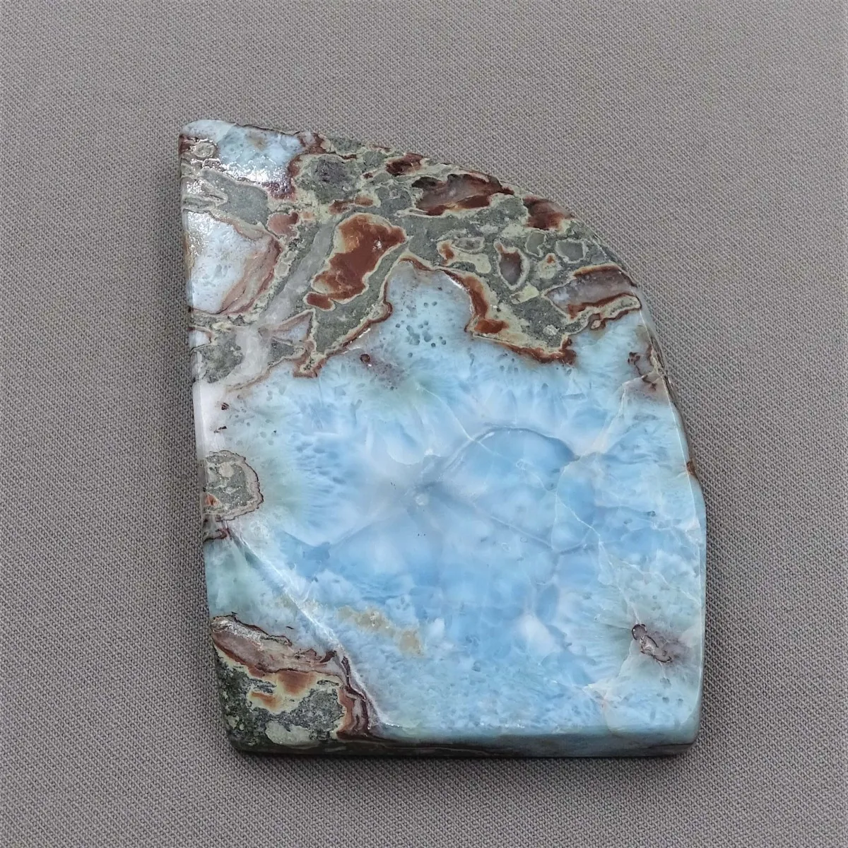 Larimar teller poliert 95g, Dominikanische Republik