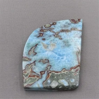 Larimar teller poliert 95g, Dominikanische Republik